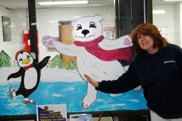 Aquatic Supervisor Ginger Colón's artwork is livens up walls and windows at Providence RECenter, 