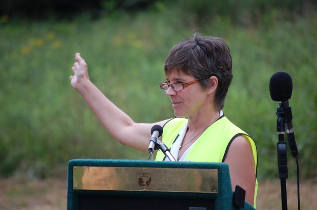 Friends of Accotink Creek representative Suzy Foster spoke passionately about protecting the local environment. 
