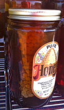 Rare comb honey sells quickly. 